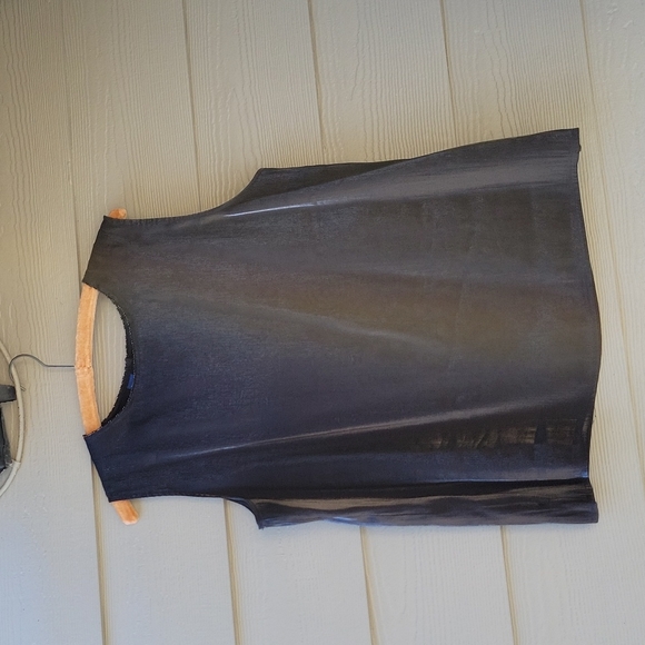 Nwot Karen Scott Black Beaded Rayon/Polyester Sleeveless Blouse Size Xl - Picture 8 of 13